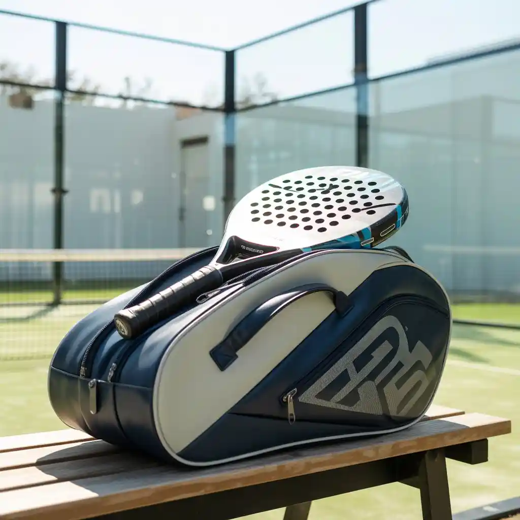 Padel bag courtside