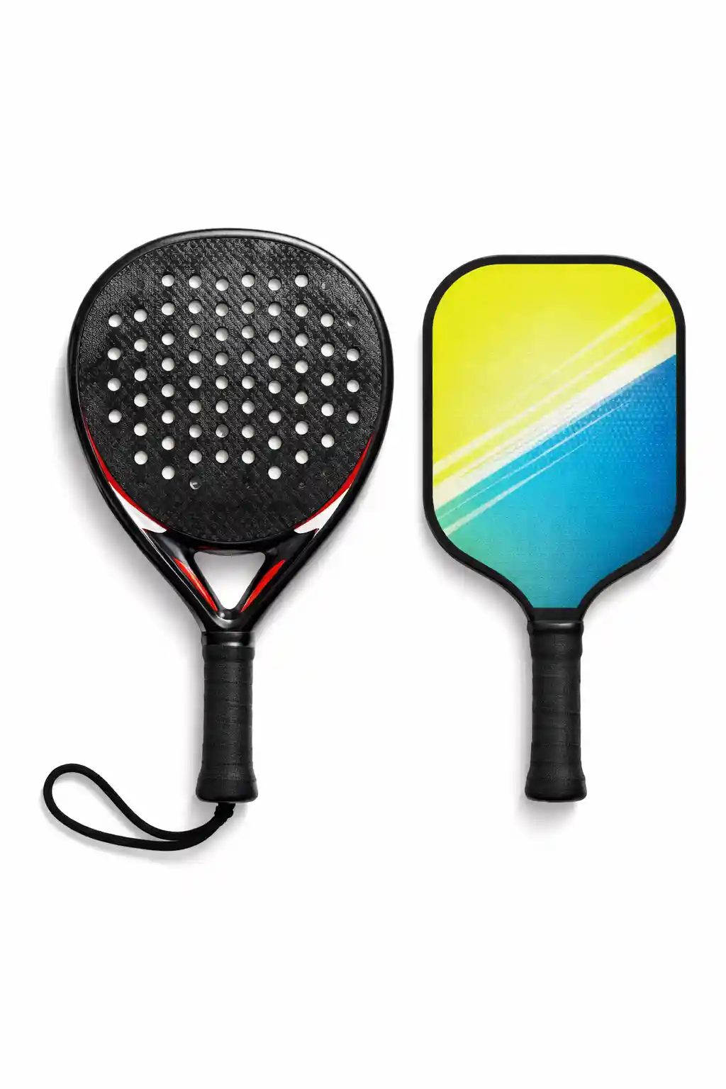 Padel racket vs pickleball paddle comparison